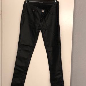 Pleather skinny pants